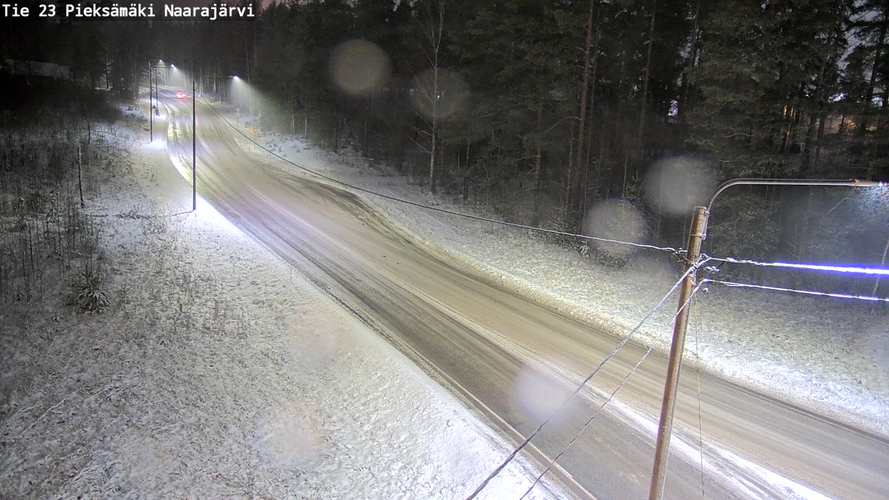 Weather Camera Image Väg 23 Pieksämäki, Naarajärvi, Pieksämäki, Etelä-Savo