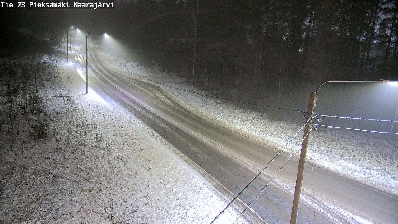 Weather Camera Image Väg 23 Pieksämäki, Naarajärvi, Pieksämäki, Etelä-Savo