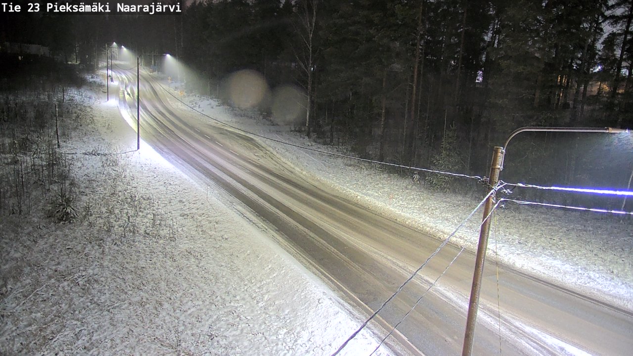 Weather Camera Image Väg 23 Pieksämäki, Naarajärvi, Pieksämäki, Etelä-Savo