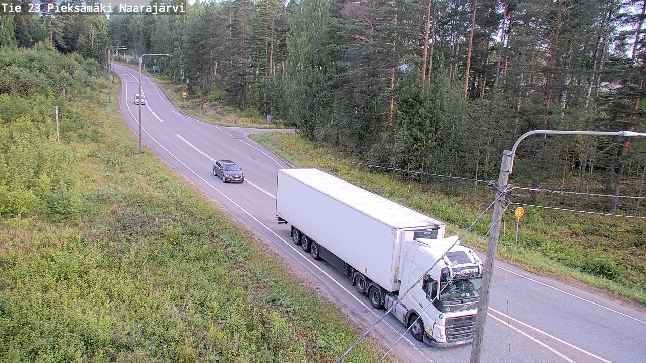 Weather Camera Image Väg 23 Pieksämäki, Naarajärvi, Pieksämäki, Etelä-Savo