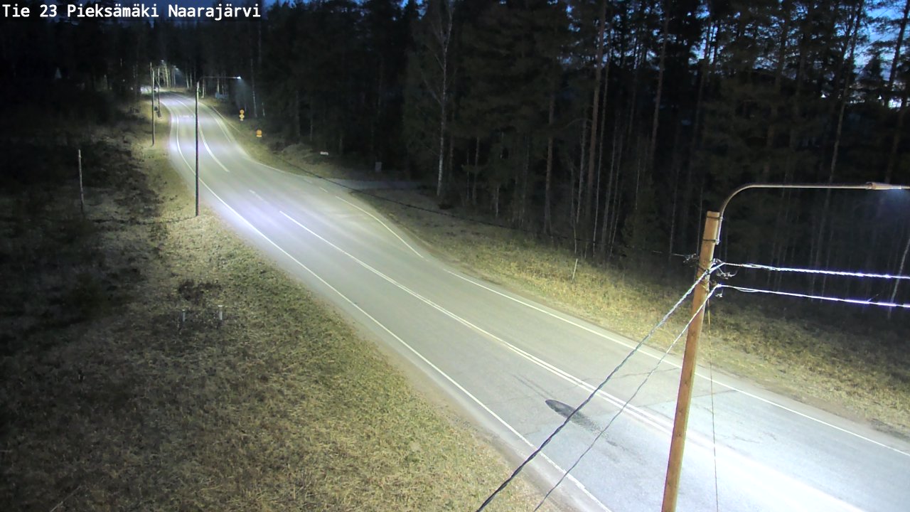 Weather Camera Image Road 23 Pieksämäki, Naarajärvi, Pieksämäki, Etelä-Savo