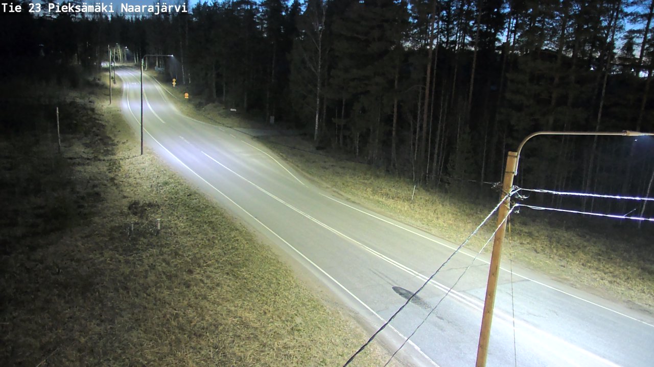 Weather Camera Image Väg 23 Pieksämäki, Naarajärvi, Pieksämäki, Etelä-Savo
