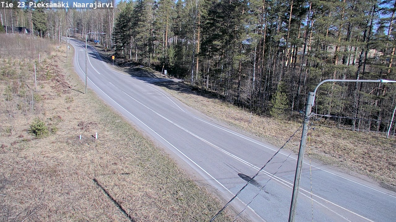 Weather Camera Image Road 23 Pieksämäki, Naarajärvi, Pieksämäki, Etelä-Savo