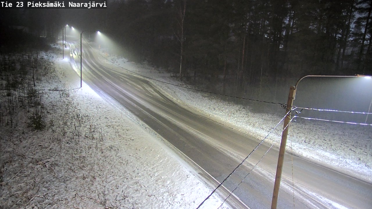 Weather Camera Image Väg 23 Pieksämäki, Naarajärvi, Pieksämäki, Etelä-Savo