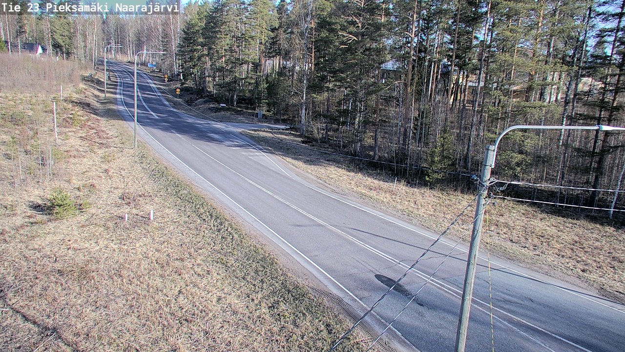 Weather Camera Image Väg 23 Pieksämäki, Naarajärvi, Pieksämäki, Etelä-Savo