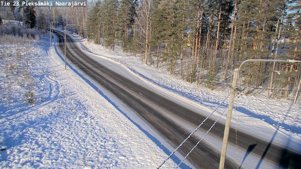 Weather Camera Image Road 23 Pieksämäki, Naarajärvi, Pieksämäki, Etelä-Savo