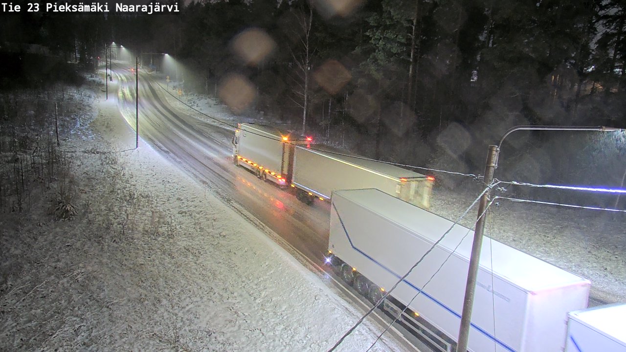 Weather Camera Image Väg 23 Pieksämäki, Naarajärvi, Pieksämäki, Etelä-Savo