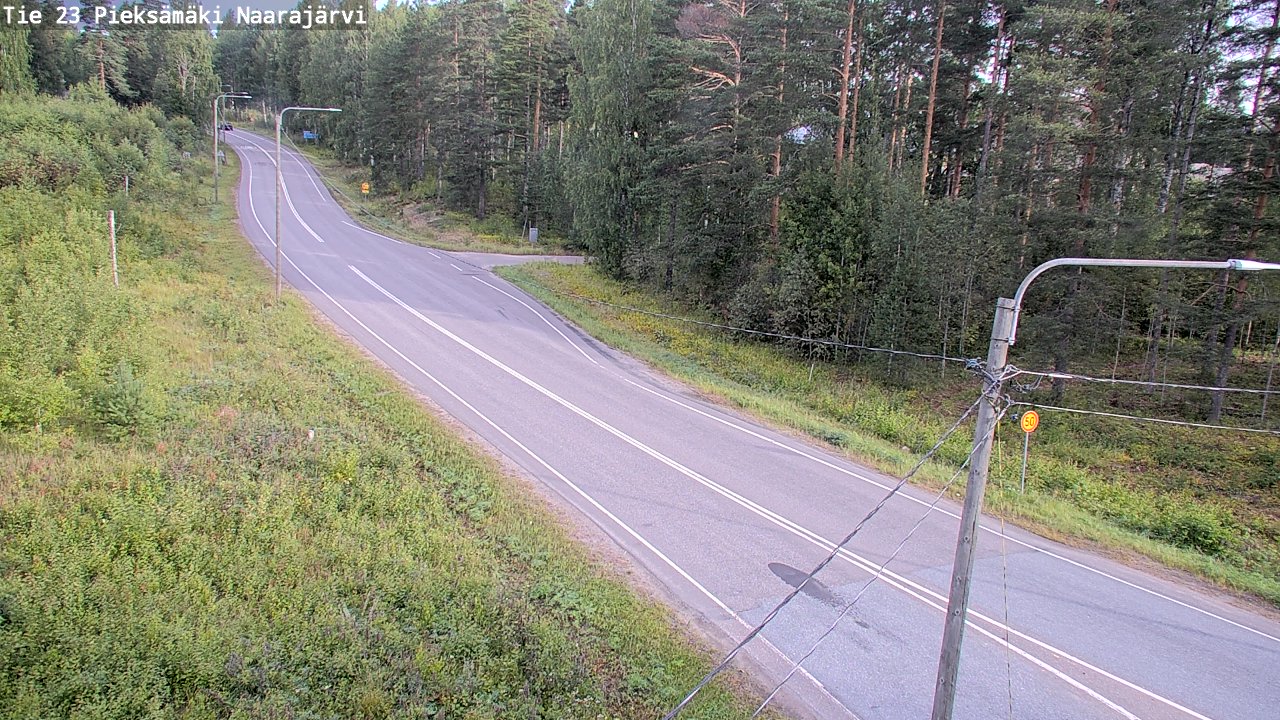 Weather Camera Image Väg 23 Pieksämäki, Naarajärvi, Pieksämäki, Etelä-Savo