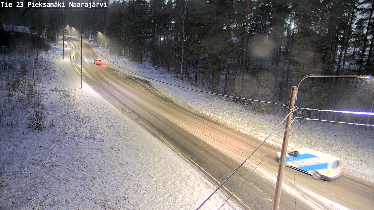 Weather Camera Image Väg 23 Pieksämäki, Naarajärvi, Pieksämäki, Etelä-Savo