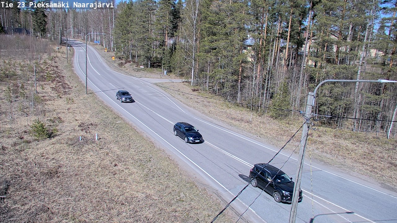 Weather Camera Image Väg 23 Pieksämäki, Naarajärvi, Pieksämäki, Etelä-Savo
