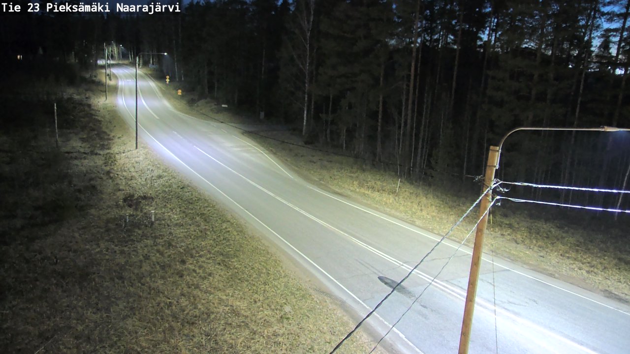 Weather Camera Image Väg 23 Pieksämäki, Naarajärvi, Pieksämäki, Etelä-Savo