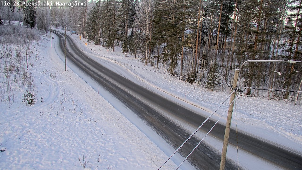 Weather Camera Image Väg 23 Pieksämäki, Naarajärvi, Pieksämäki, Etelä-Savo