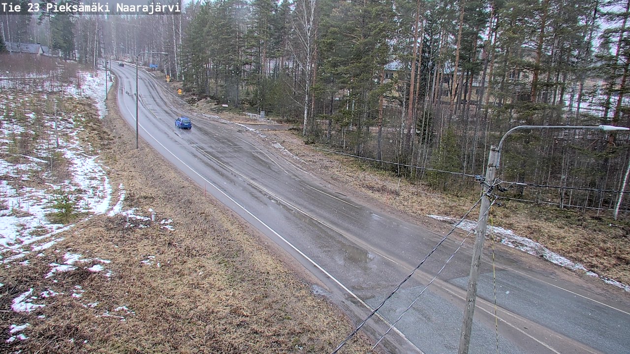 Weather Camera Image Väg 23 Pieksämäki, Naarajärvi, Pieksämäki, Etelä-Savo