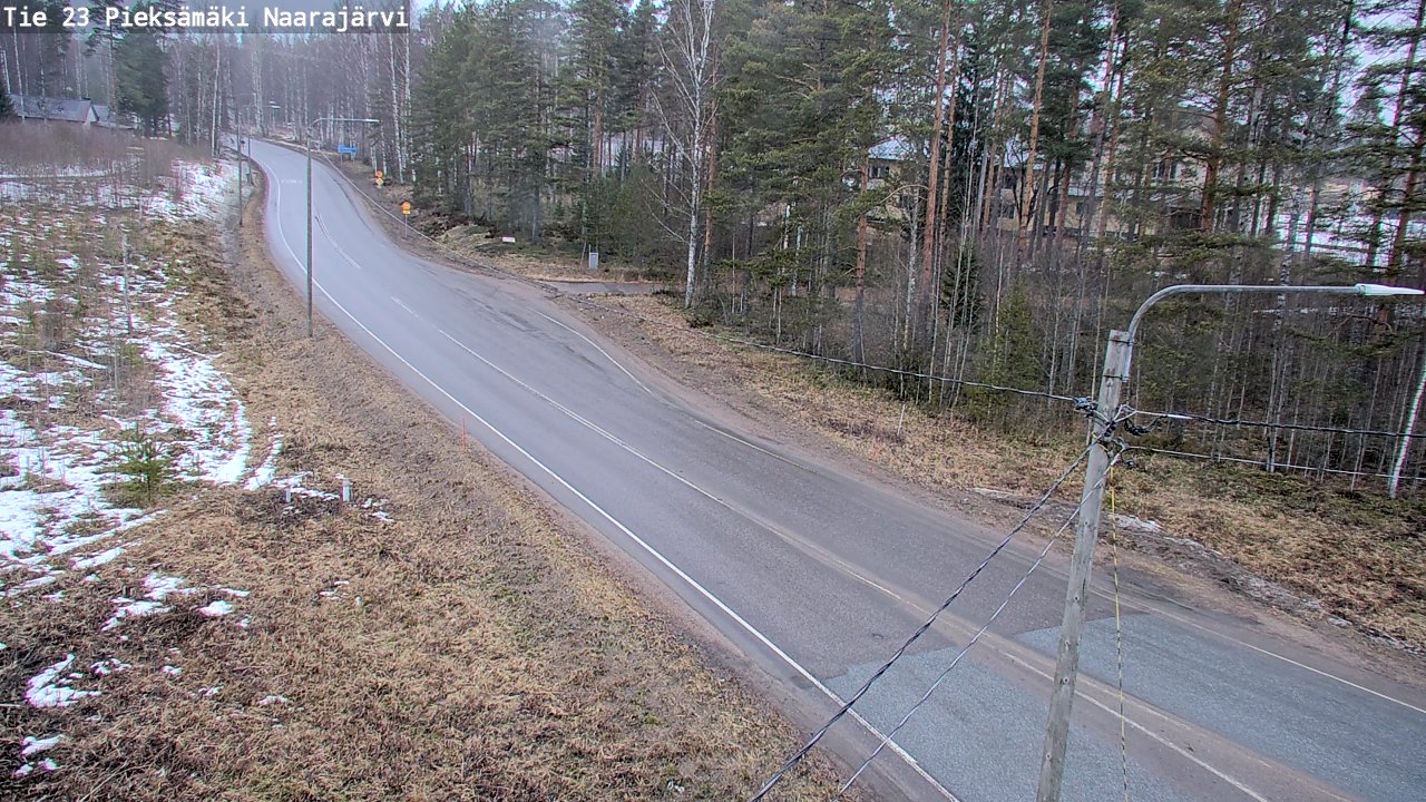 Weather Camera Image Väg 23 Pieksämäki, Naarajärvi, Pieksämäki, Etelä-Savo