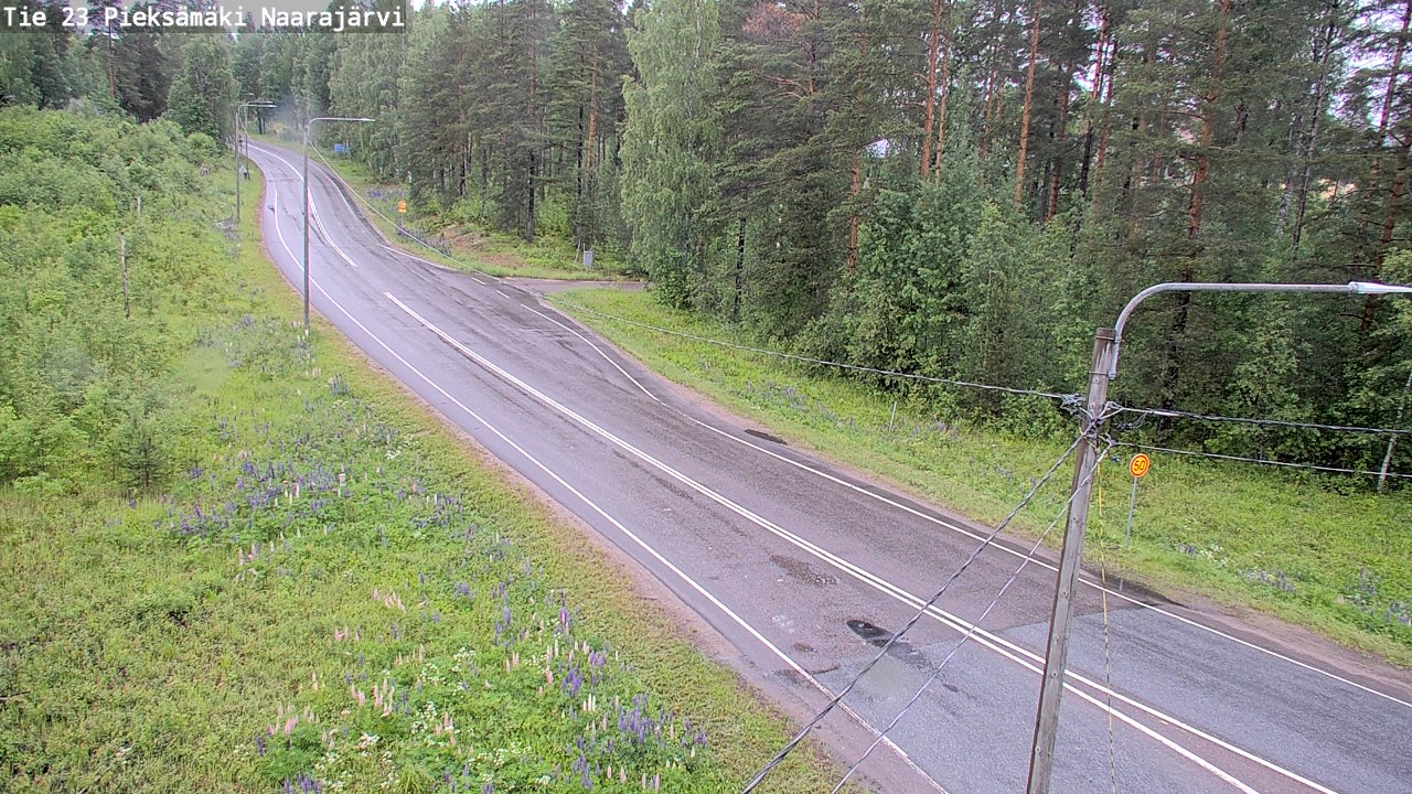 Weather Camera Image Väg 23 Pieksämäki, Naarajärvi, Pieksämäki, Etelä-Savo