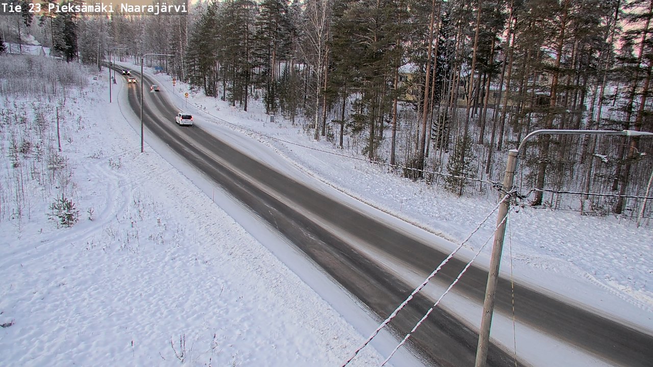 Weather Camera Image Road 23 Pieksämäki, Naarajärvi, Pieksämäki, Etelä-Savo