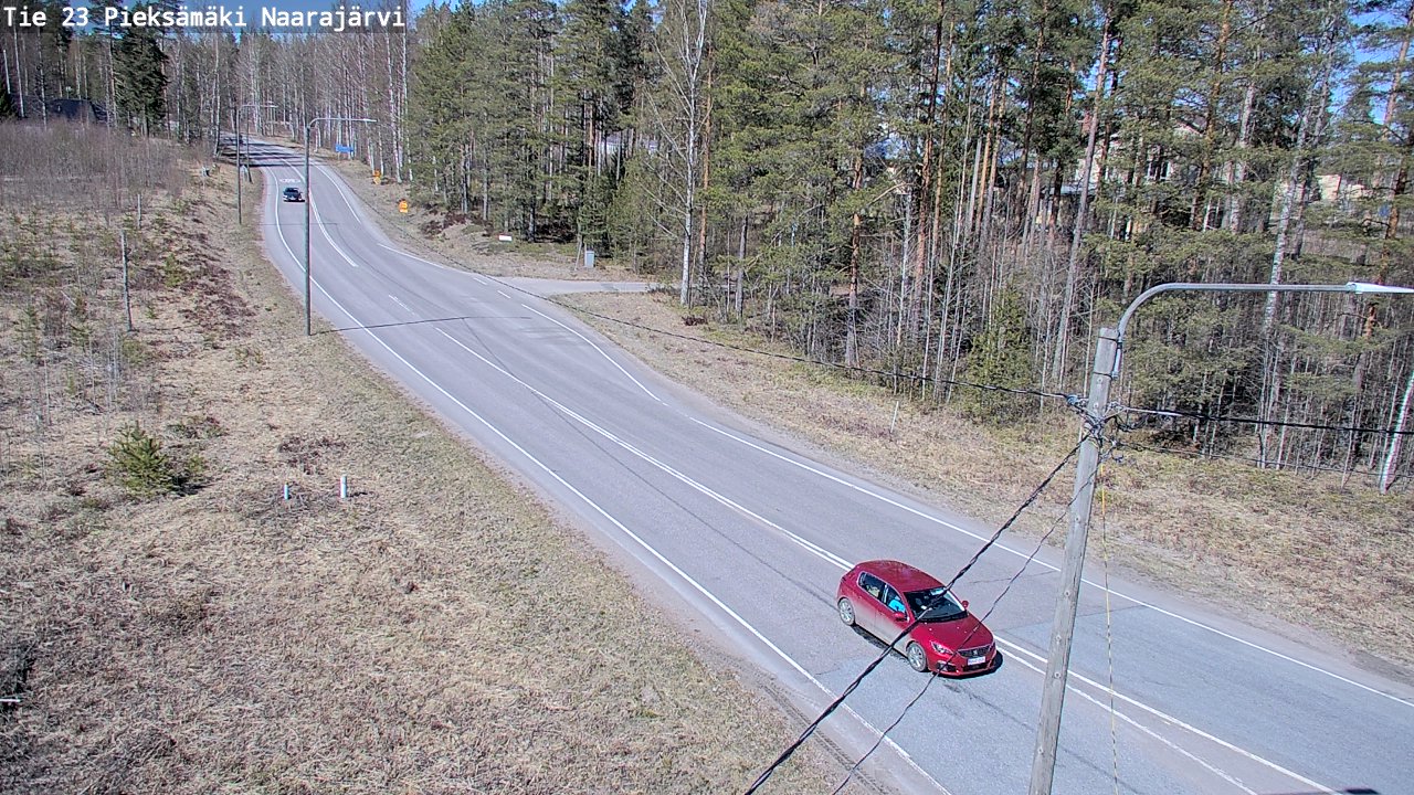 Weather Camera Image Väg 23 Pieksämäki, Naarajärvi, Pieksämäki, Etelä-Savo