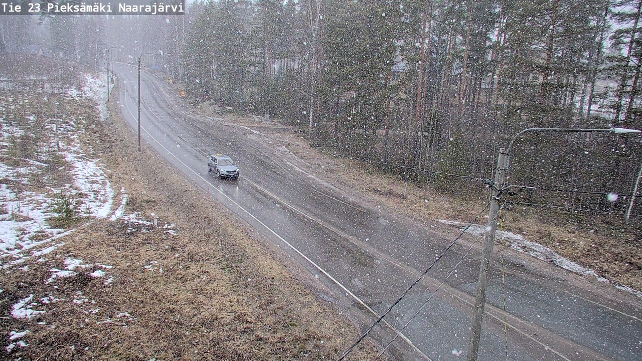 Weather Camera Image Väg 23 Pieksämäki, Naarajärvi, Pieksämäki, Etelä-Savo