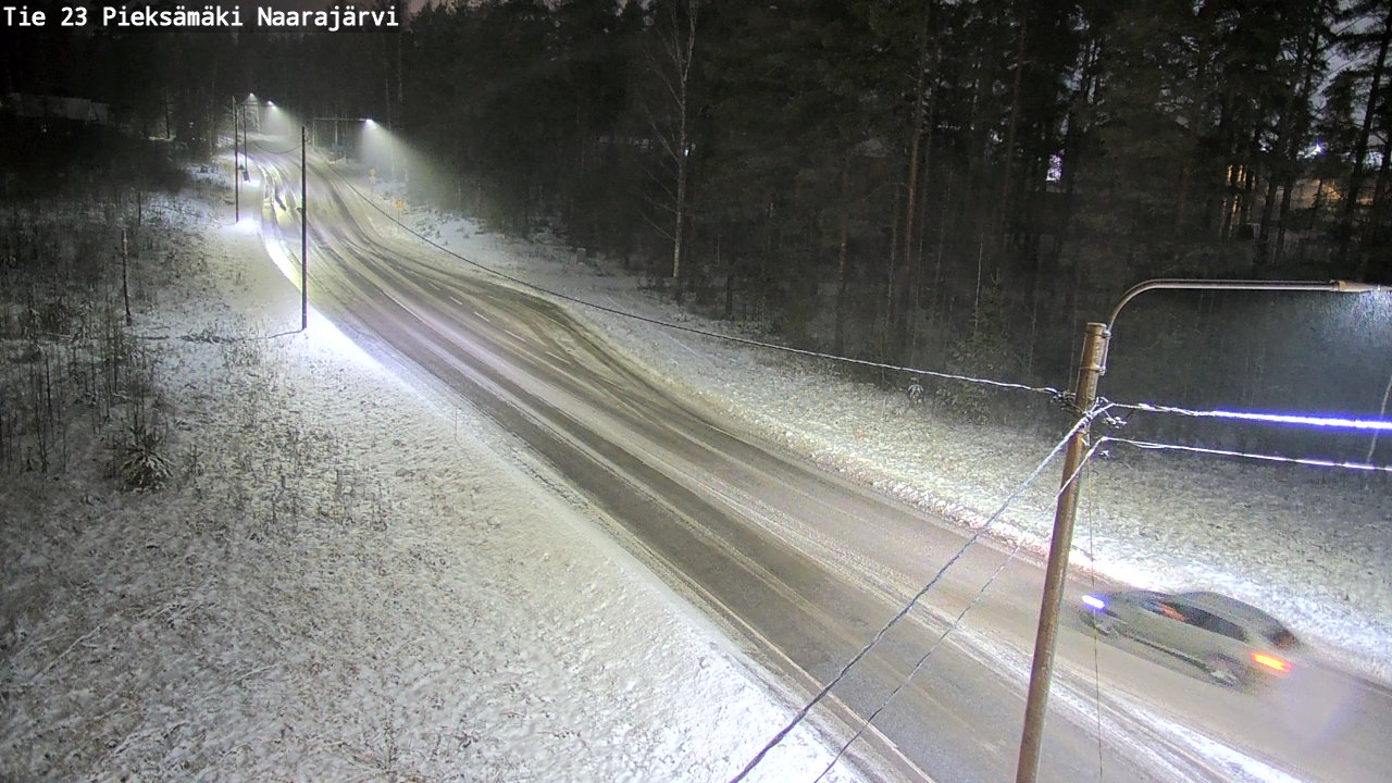 Weather Camera Image Väg 23 Pieksämäki, Naarajärvi, Pieksämäki, Etelä-Savo