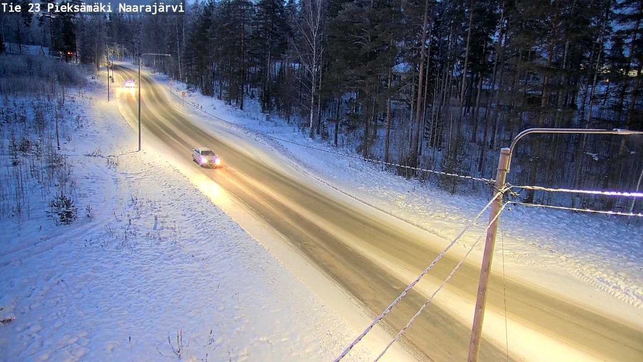 Weather Camera Image Road 23 Pieksämäki, Naarajärvi, Pieksämäki, Etelä-Savo