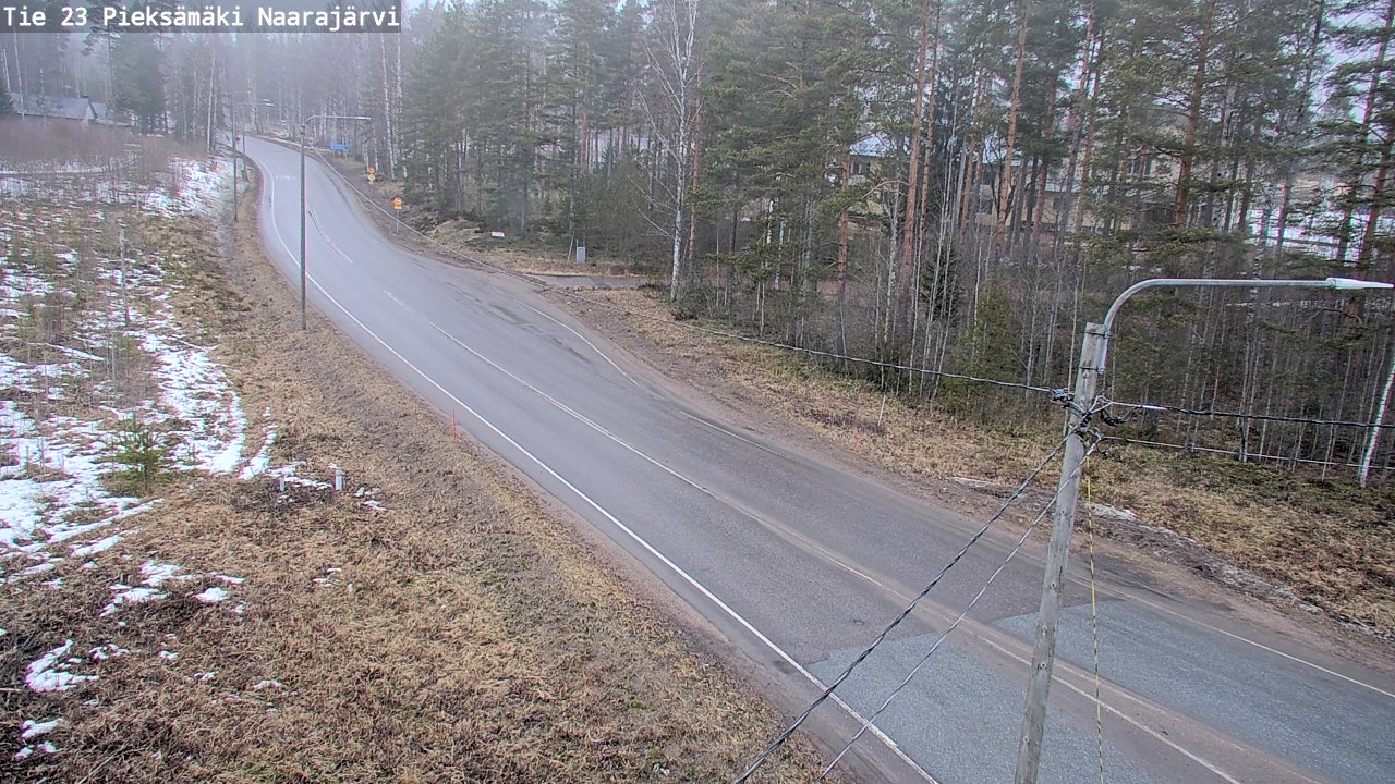 Weather Camera Image Väg 23 Pieksämäki, Naarajärvi, Pieksämäki, Etelä-Savo