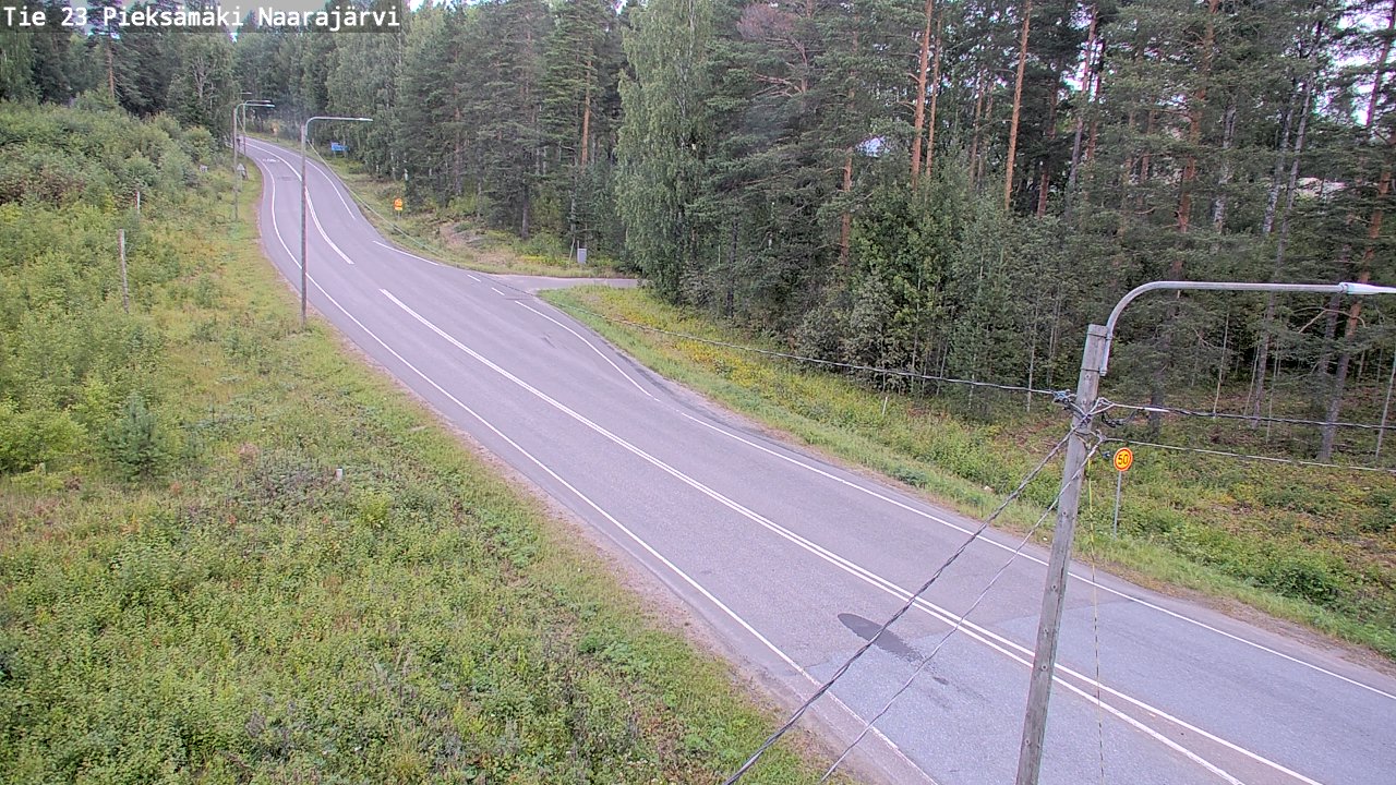 Weather Camera Image Väg 23 Pieksämäki, Naarajärvi, Pieksämäki, Etelä-Savo