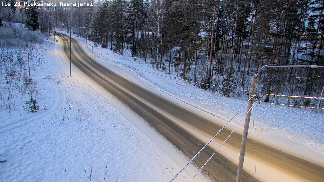 Weather Camera Image Road 23 Pieksämäki, Naarajärvi, Pieksämäki, Etelä-Savo