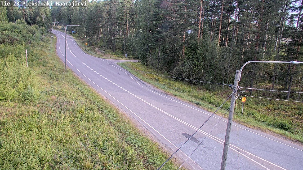 Weather Camera Image Väg 23 Pieksämäki, Naarajärvi, Pieksämäki, Etelä-Savo