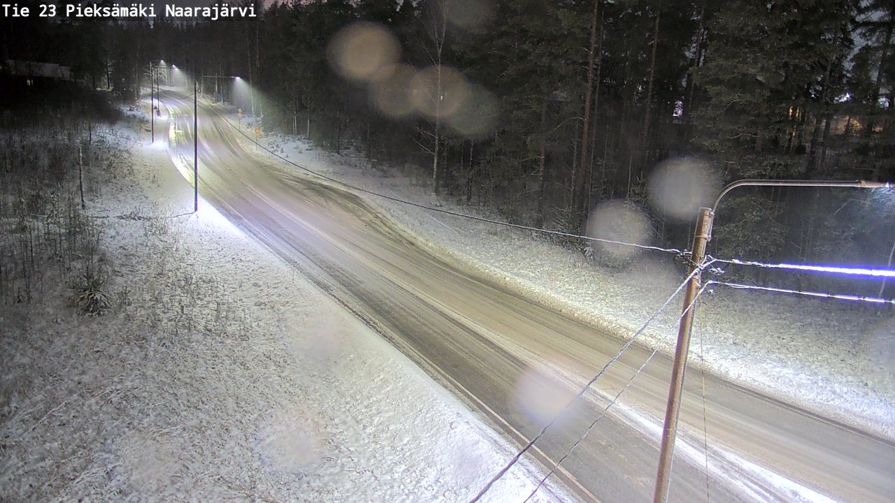 Weather Camera Image Väg 23 Pieksämäki, Naarajärvi, Pieksämäki, Etelä-Savo