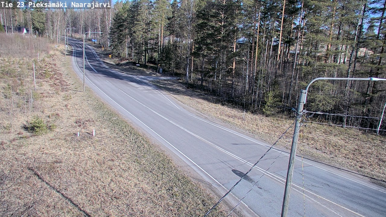 Weather Camera Image Väg 23 Pieksämäki, Naarajärvi, Pieksämäki, Etelä-Savo