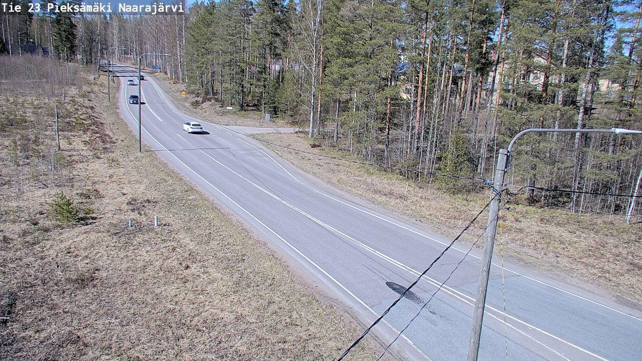 Weather Camera Image Väg 23 Pieksämäki, Naarajärvi, Pieksämäki, Etelä-Savo