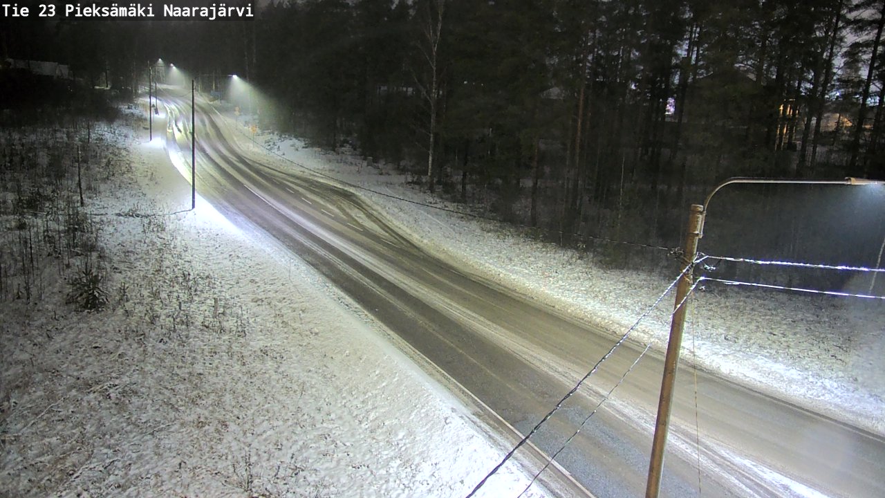 Weather Camera Image Väg 23 Pieksämäki, Naarajärvi, Pieksämäki, Etelä-Savo
