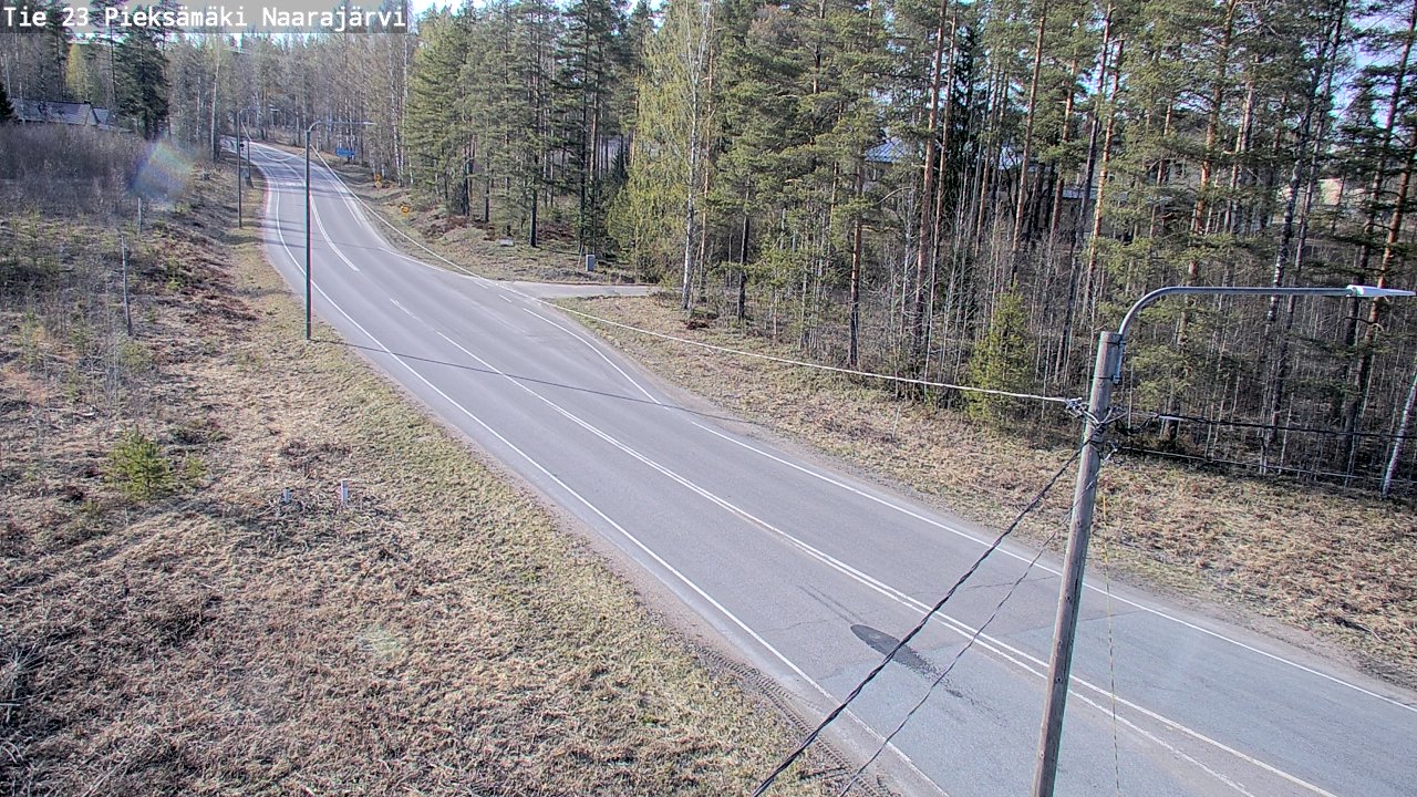 Weather Camera Image Väg 23 Pieksämäki, Naarajärvi, Pieksämäki, Etelä-Savo