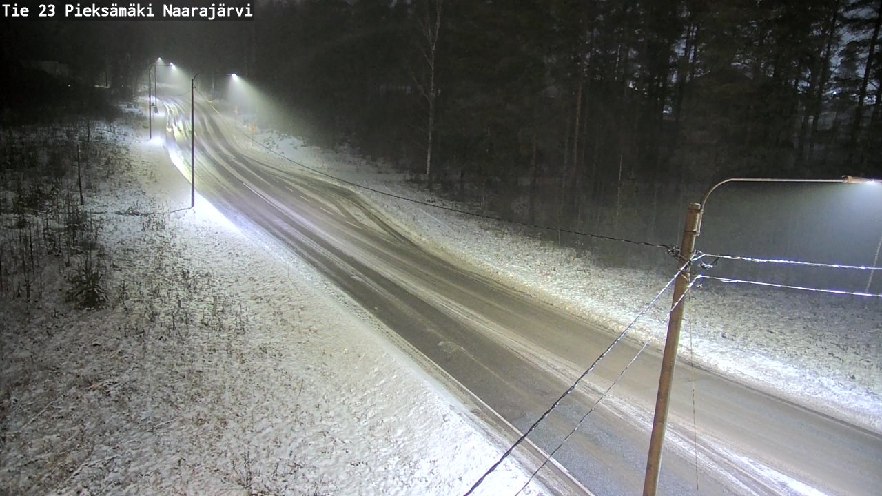 Weather Camera Image Väg 23 Pieksämäki, Naarajärvi, Pieksämäki, Etelä-Savo