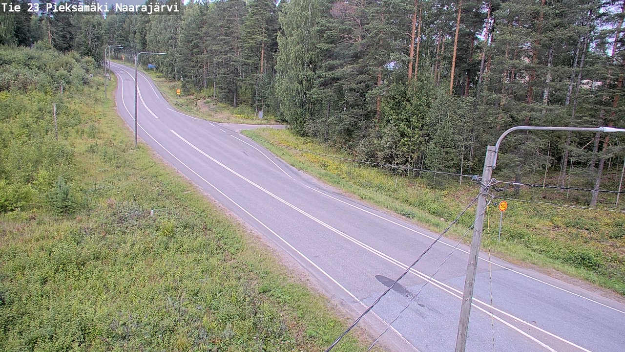 Weather Camera Image Väg 23 Pieksämäki, Naarajärvi, Pieksämäki, Etelä-Savo