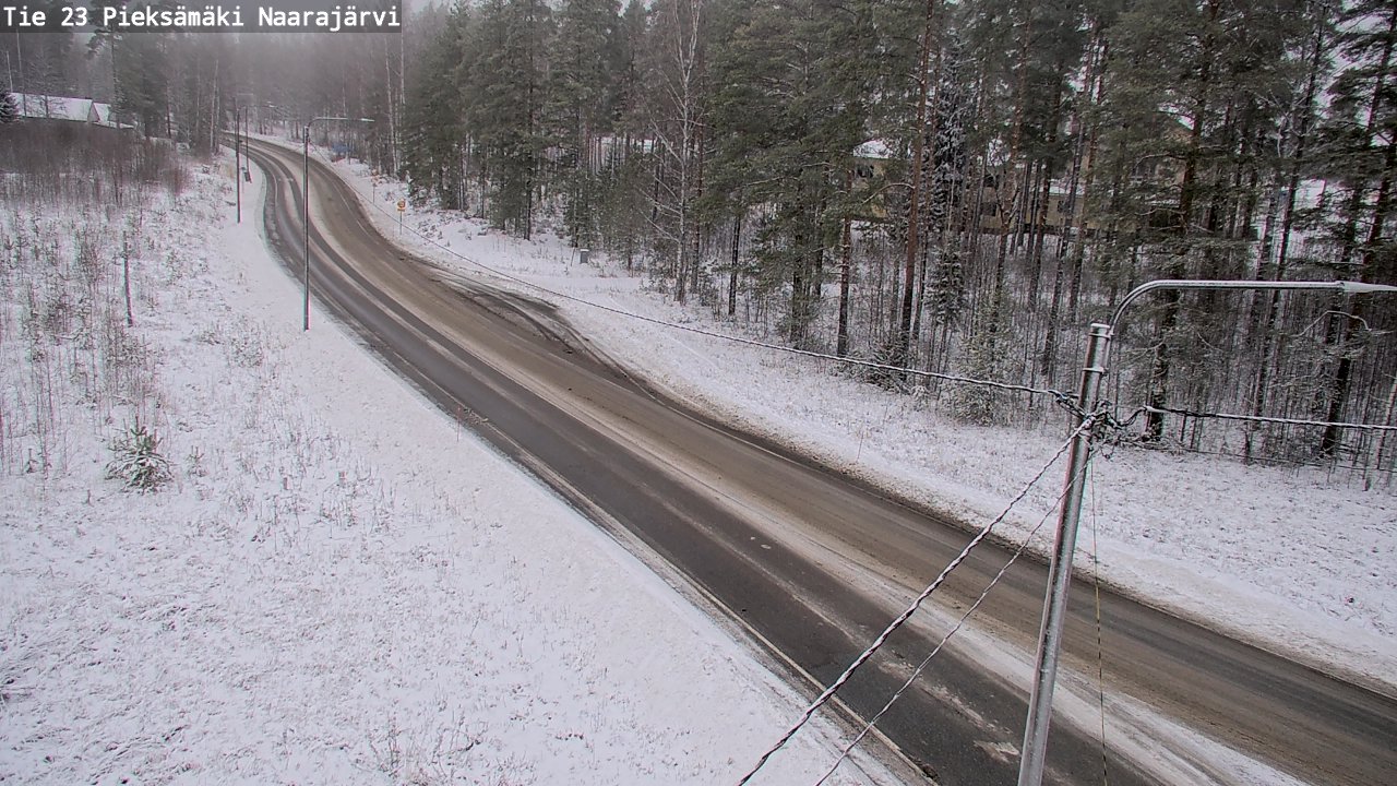 Weather Camera Image Väg 23 Pieksämäki, Naarajärvi, Pieksämäki, Etelä-Savo