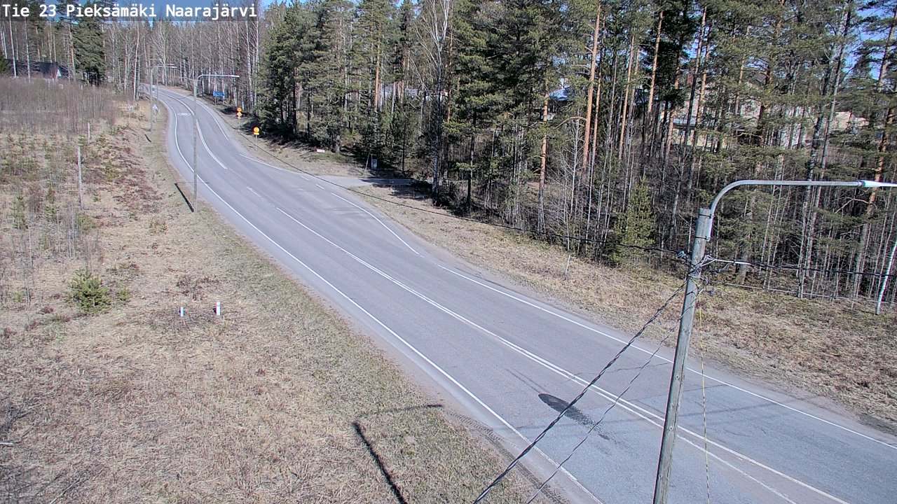 Weather Camera Image Väg 23 Pieksämäki, Naarajärvi, Pieksämäki, Etelä-Savo