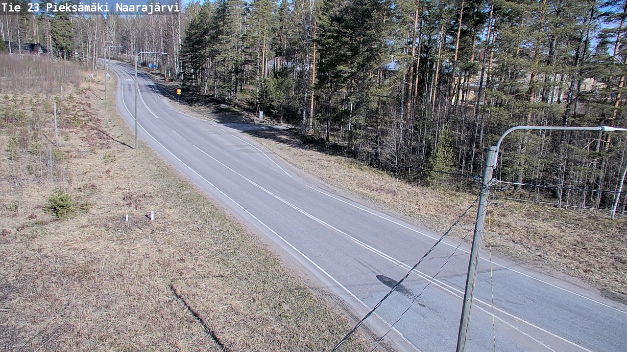 Weather Camera Image Väg 23 Pieksämäki, Naarajärvi, Pieksämäki, Etelä-Savo