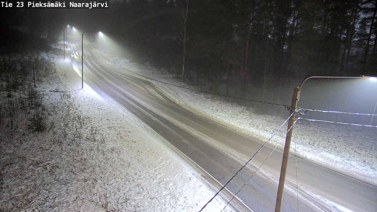 Weather Camera Image Väg 23 Pieksämäki, Naarajärvi, Pieksämäki, Etelä-Savo