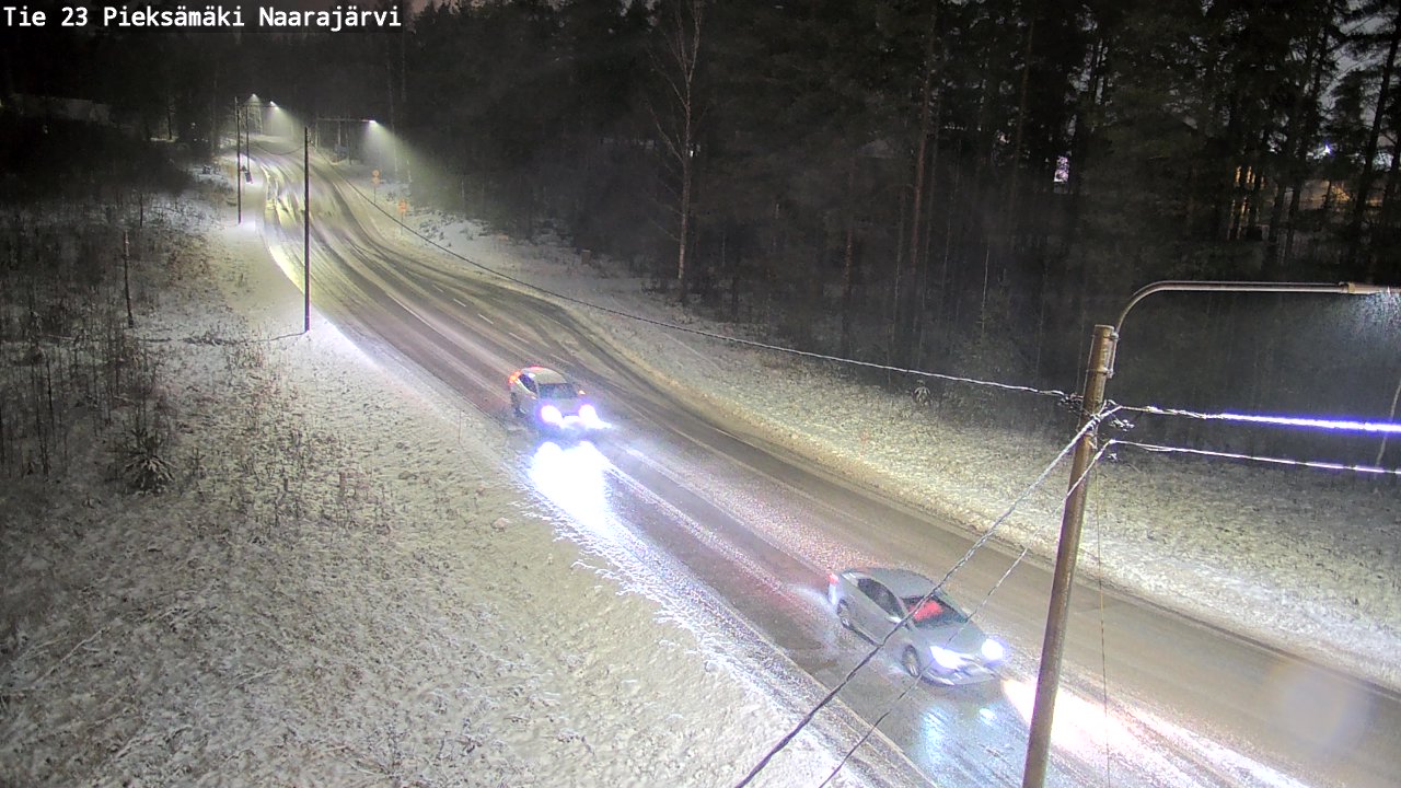 Weather Camera Image Väg 23 Pieksämäki, Naarajärvi, Pieksämäki, Etelä-Savo