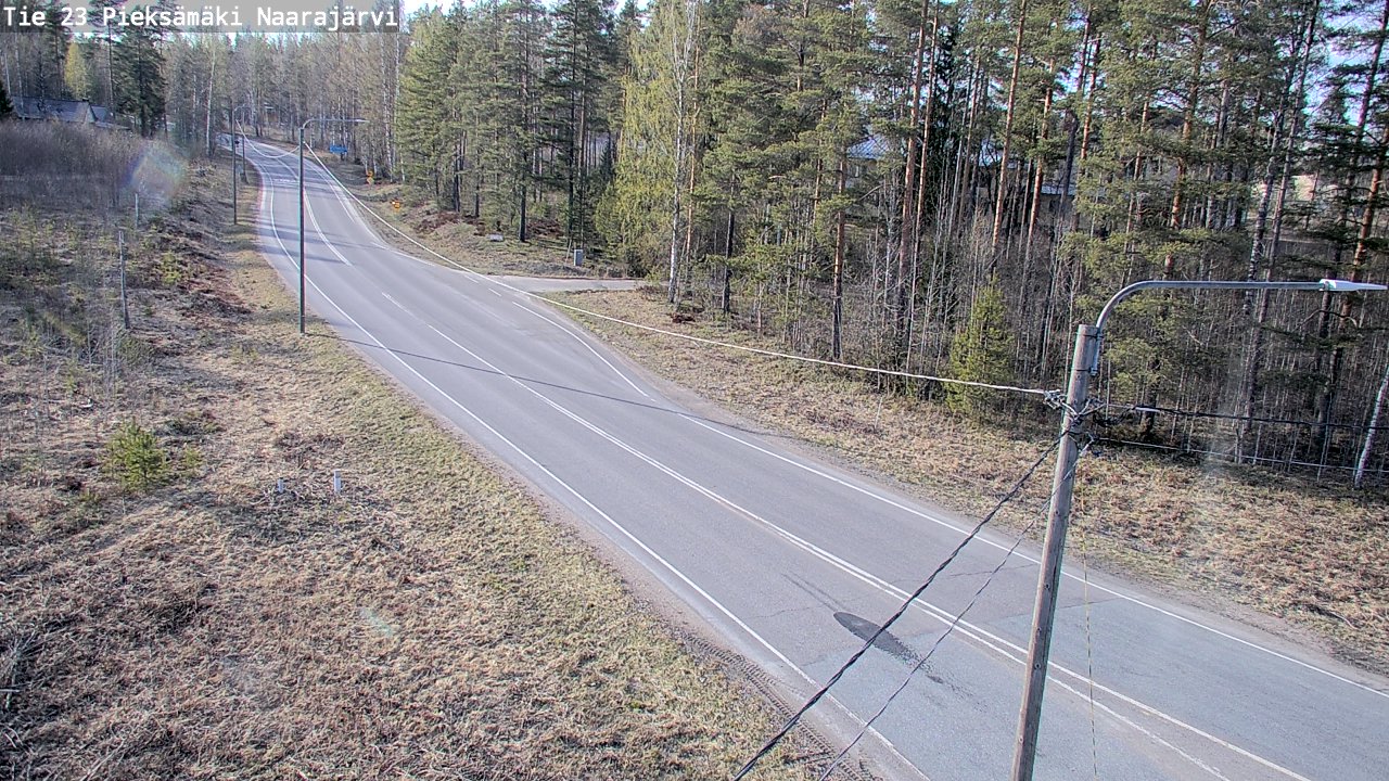 Weather Camera Image Väg 23 Pieksämäki, Naarajärvi, Pieksämäki, Etelä-Savo