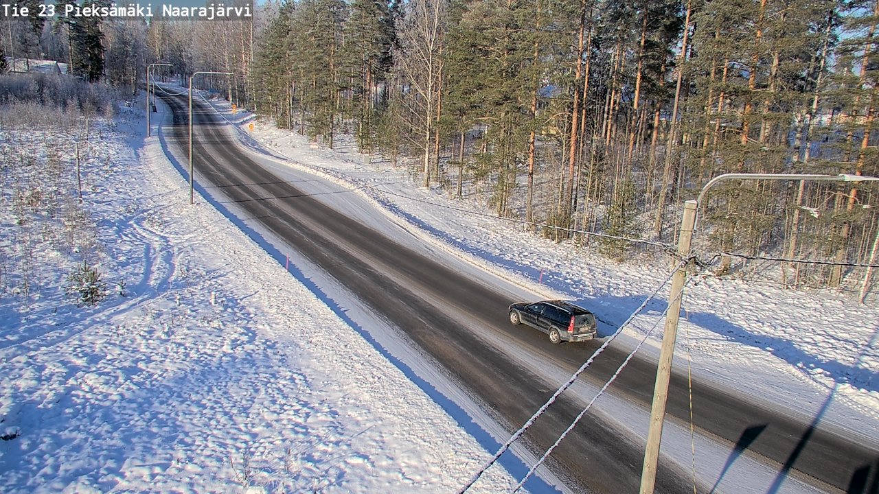 Weather Camera Image Road 23 Pieksämäki, Naarajärvi, Pieksämäki, Etelä-Savo