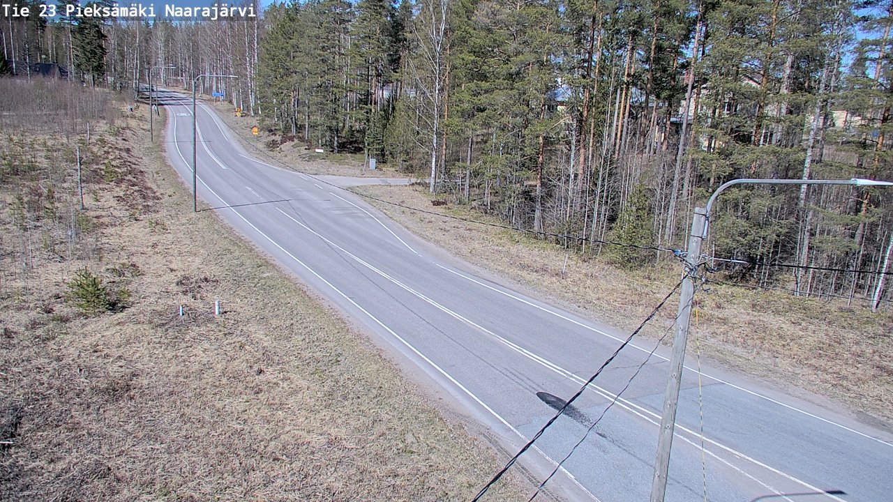 Weather Camera Image Väg 23 Pieksämäki, Naarajärvi, Pieksämäki, Etelä-Savo