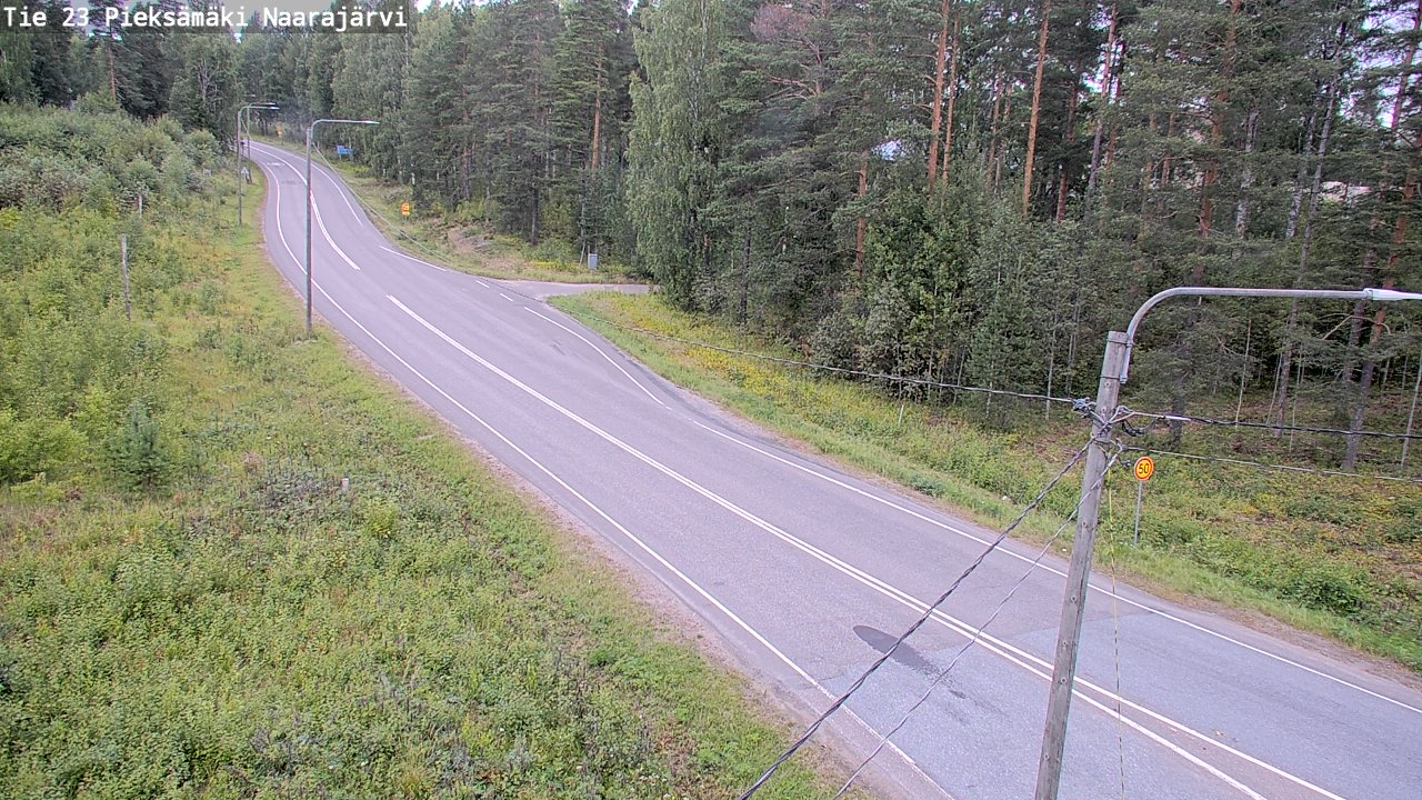 Weather Camera Image Väg 23 Pieksämäki, Naarajärvi, Pieksämäki, Etelä-Savo