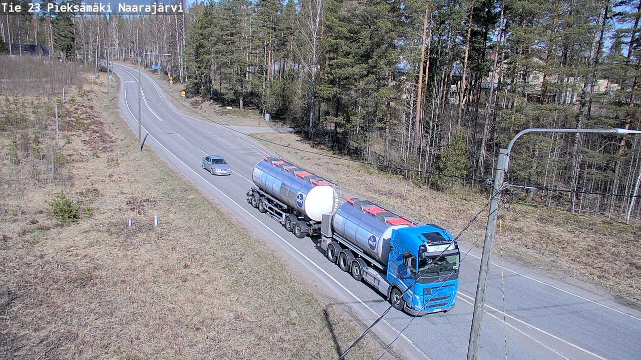 Weather Camera Image Väg 23 Pieksämäki, Naarajärvi, Pieksämäki, Etelä-Savo