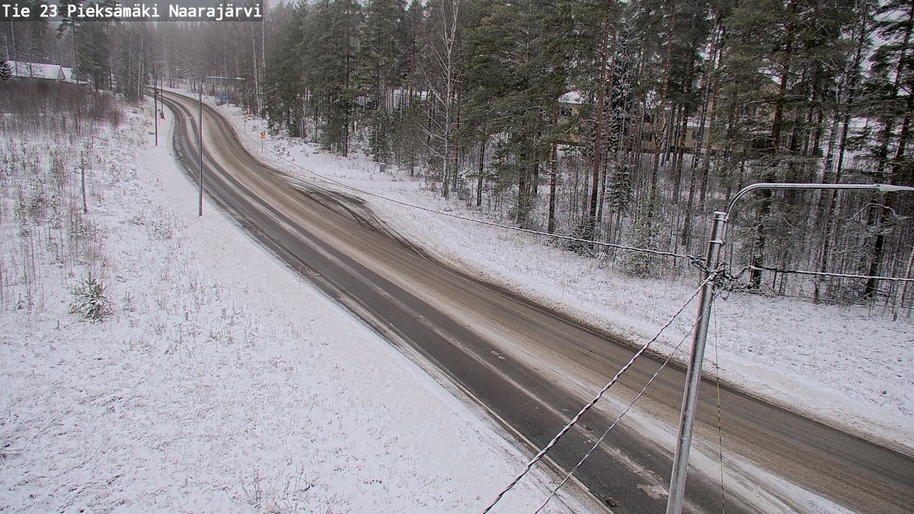Weather Camera Image Väg 23 Pieksämäki, Naarajärvi, Pieksämäki, Etelä-Savo
