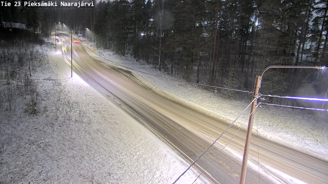 Weather Camera Image Väg 23 Pieksämäki, Naarajärvi, Pieksämäki, Etelä-Savo