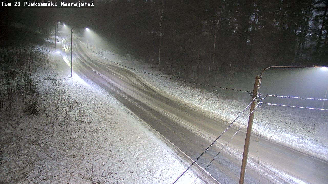 Weather Camera Image Väg 23 Pieksämäki, Naarajärvi, Pieksämäki, Etelä-Savo