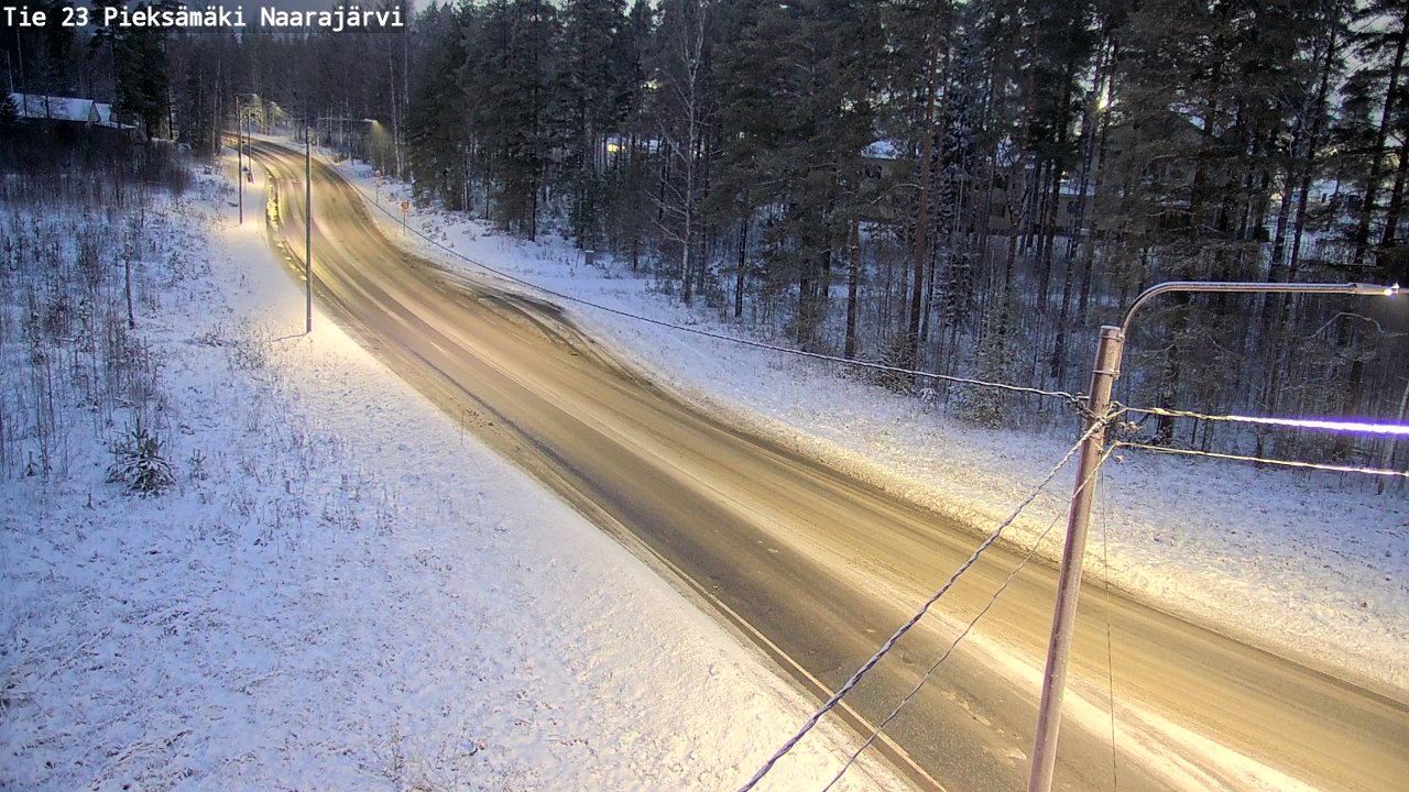 Weather Camera Image Väg 23 Pieksämäki, Naarajärvi, Pieksämäki, Etelä-Savo