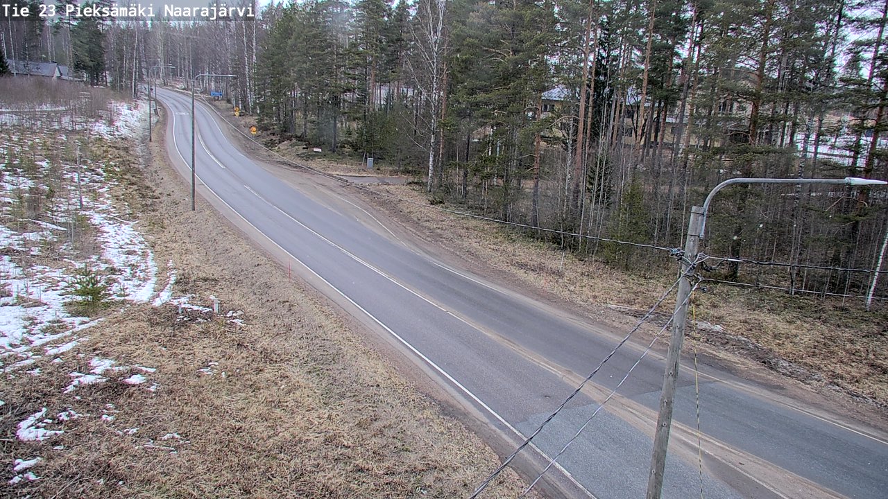 Weather Camera Image Väg 23 Pieksämäki, Naarajärvi, Pieksämäki, Etelä-Savo